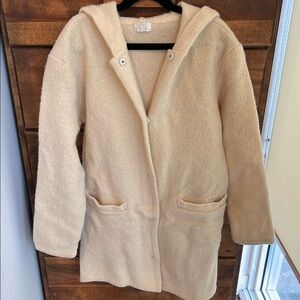 Vintage Wool Cozy Hooded Women's Shacket
